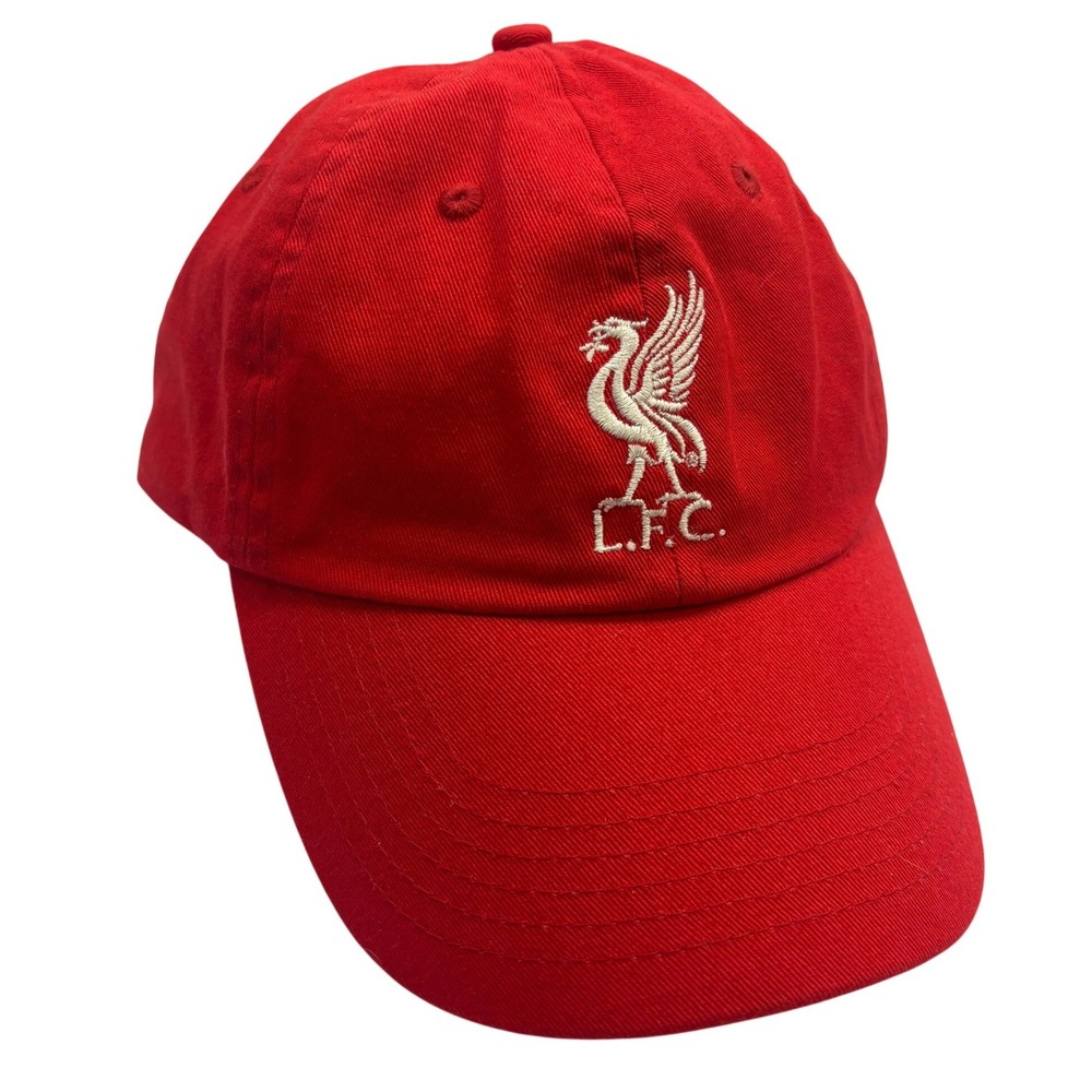 Liverpool FC Hat Mens Red Cotton Adjust Strapback Baseball Cap Liver Bird LFC
